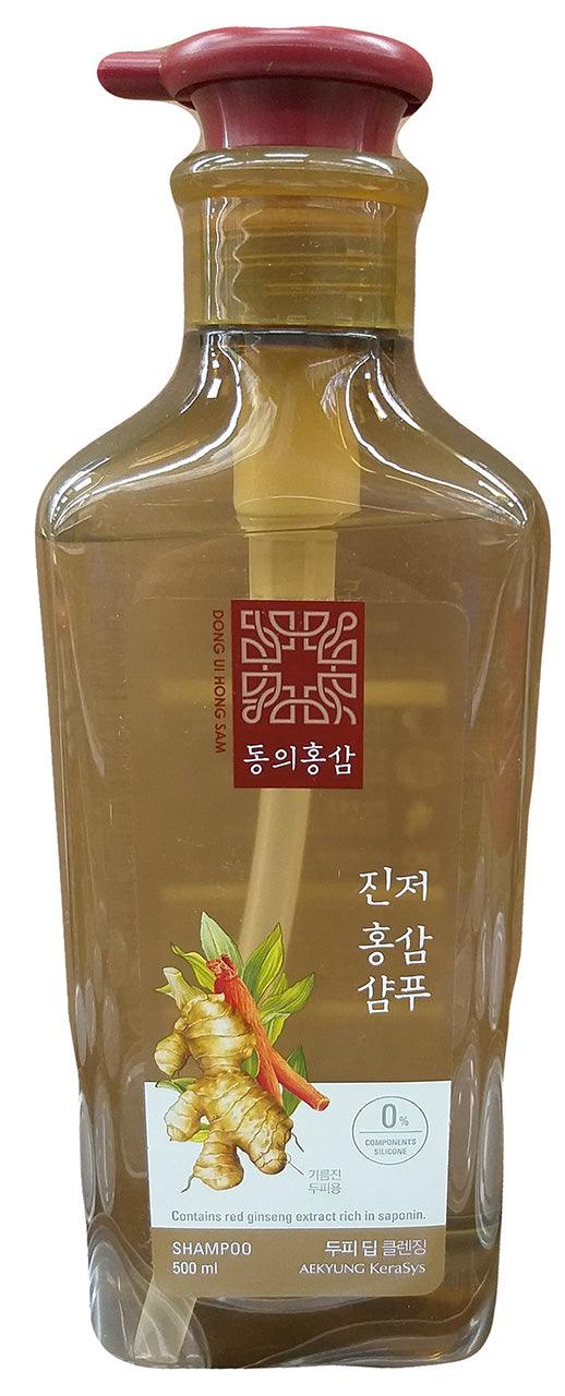 Dong Ui Hong Sam - Ginger Red Ginseng Shampoo, 1.05 Pounds, (1 Bottle) - Mighty Depot