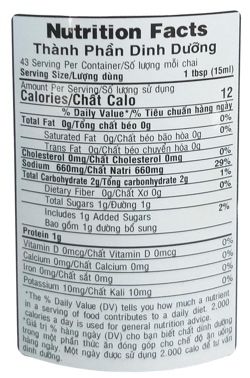 Mount Tai Brand - Nuoc Tuong Chay Vegetarian Soya Sauce, 1.43 Pounds, (1 Bottle) - Mighty Depot