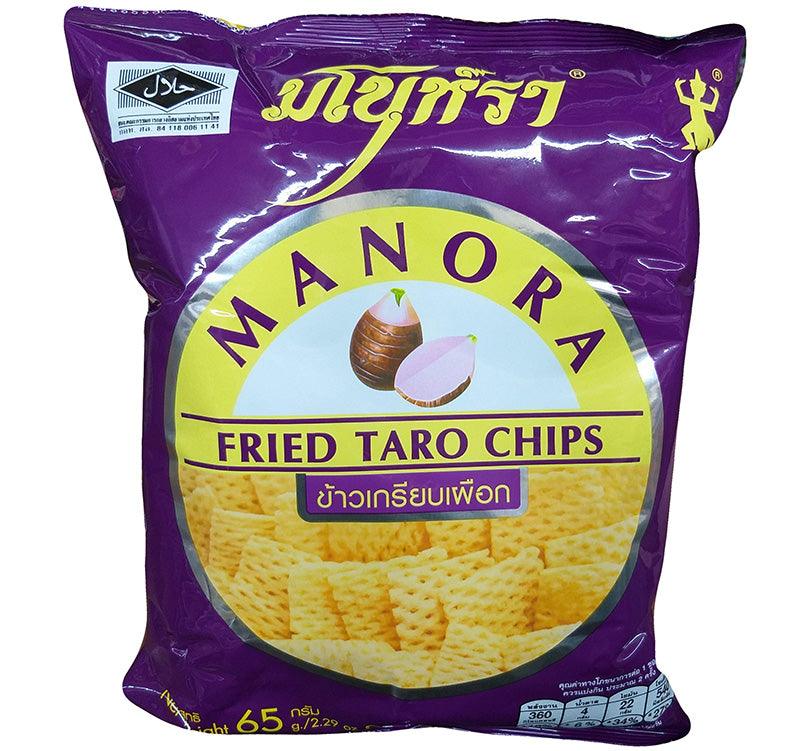 Manora - Fried Taro Chips, 2.29 Ounce, (1 Bag) - Mighty Depot