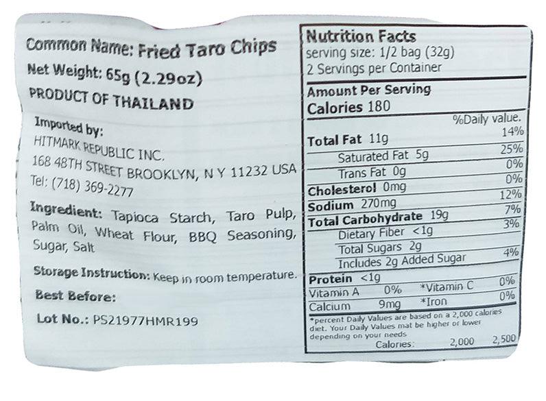Manora - Fried Taro Chips, 2.29 Ounce, (1 Bag) - Mighty Depot