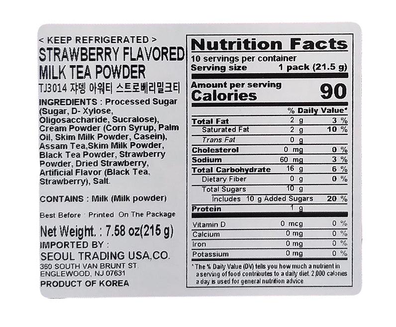 Jardin - Our Tea Milk (Strawberry Milk Tea), 7.58 Ounces, (1 Box) - Mighty Depot