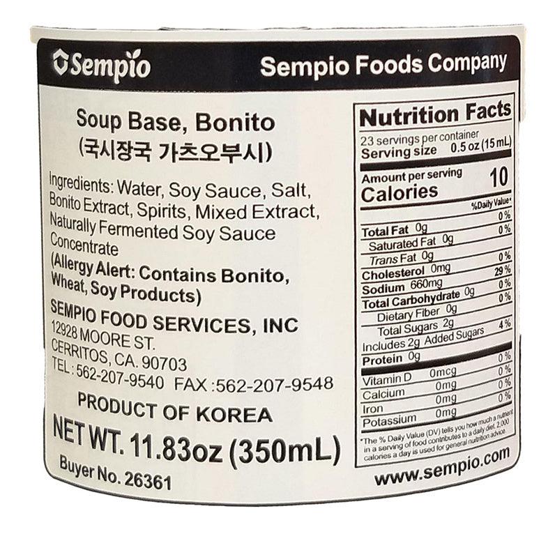 Sempio - Soup Base Bonito, 11.83 Ounces, (1 Bottle) - Mighty Depot