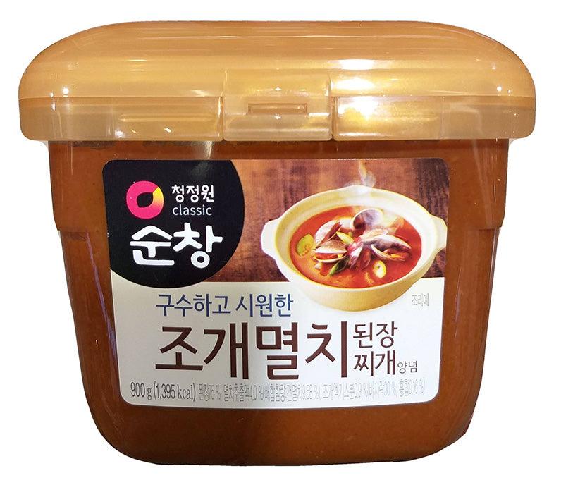 Chung Jung One - Soy Bean Paste Shellfish and Anchovy, 1.98 Pounds, (1 Tub) - Mighty Depot