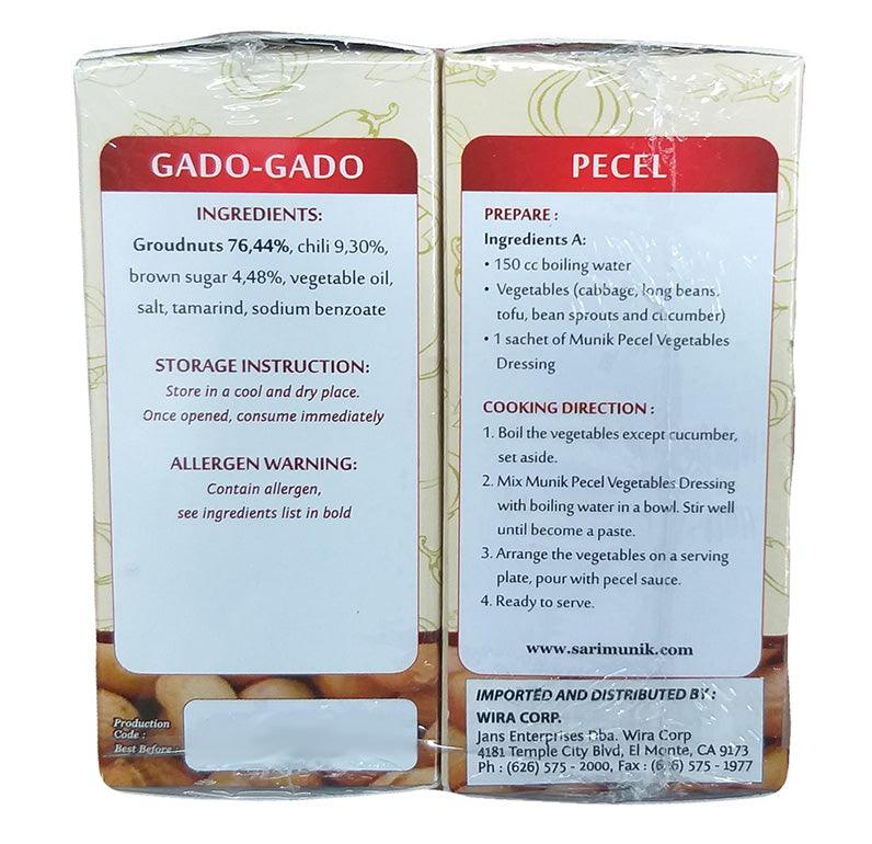 Munik - Gado Gado Salad Dressing/Pecel Vegetables Dressing, 7.05 Ounces, (1 Pack of 2) - Mighty Depot