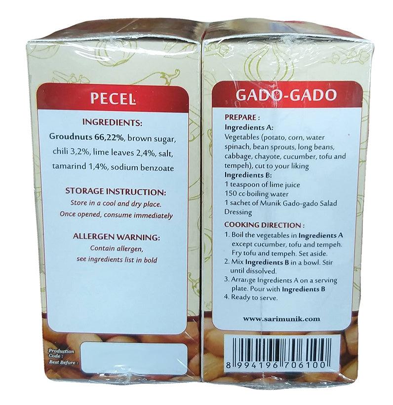Munik - Gado Gado Salad Dressing/Pecel Vegetables Dressing, 7.05 Ounces, (1 Pack of 2) - Mighty Depot