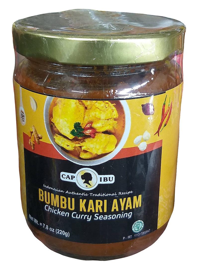 Cap Ibu - Bumbu Kari Ayam, 7.8 Ounces, (1 Jar) - Mighty Depot