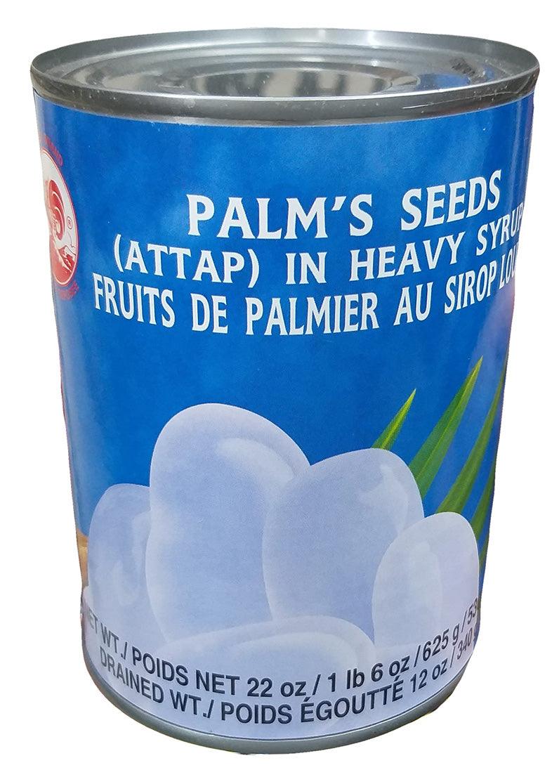 Cock Brand - Palm Seed in Heavy Syrup, 1.6 Pounds, (1 Can) - Mighty Depot