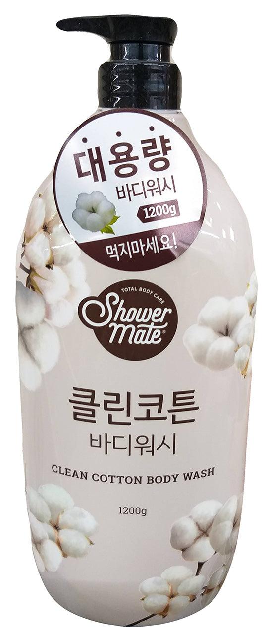 Shower Mate - Clean Cotton Body Wash, 2.64 Pounds, (1 Bottle) - Mighty Depot