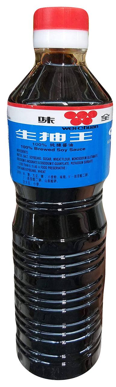 Weichuan - 100% Brewed Soy Sauce, 1.35 Pounds, (1 Bottle) - Mighty Depot