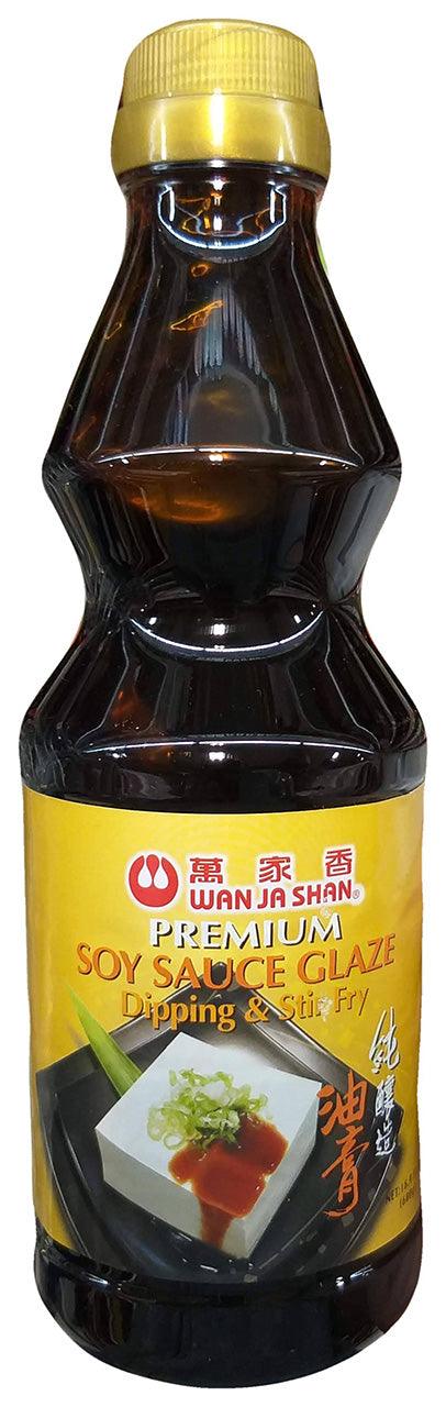 Wan Ja Shan - Premium Soy Sauce Glaze for Dipping and Stir Fry, 1 Pound, (1 Bottle) - Mighty Depot