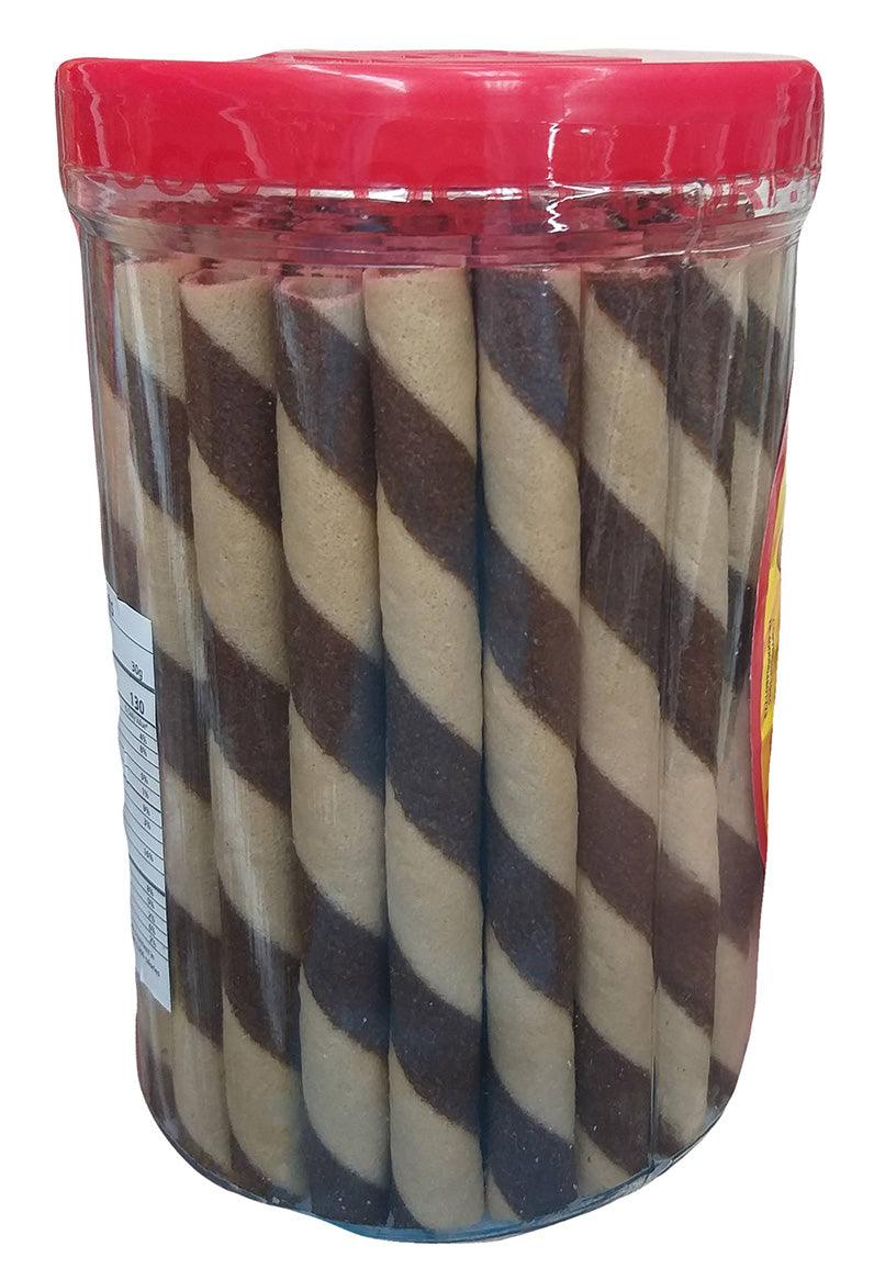 Junior - Stik-O Chocolate Wafer Stick, 13.4 Ounces, (1 Jar) - Mighty Depot