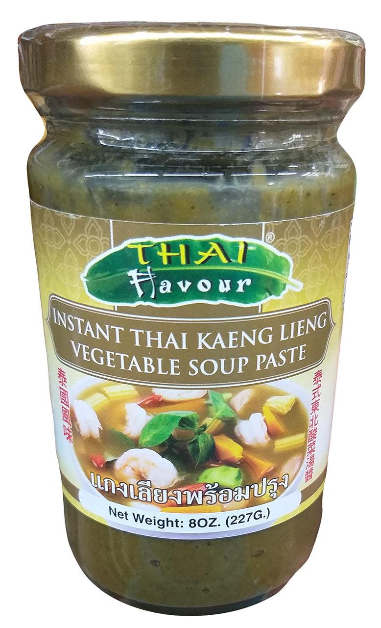 Thai Flavour - Instant Thai Vegetable Soup Paste, 8 Ounces, (1 Jar) - Mighty Depot