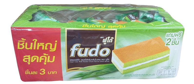 Fudo - Layer Cake Bars (Pandan), 14.6 Ounces, (1 Box of 26 Bars) - Mighty Depot