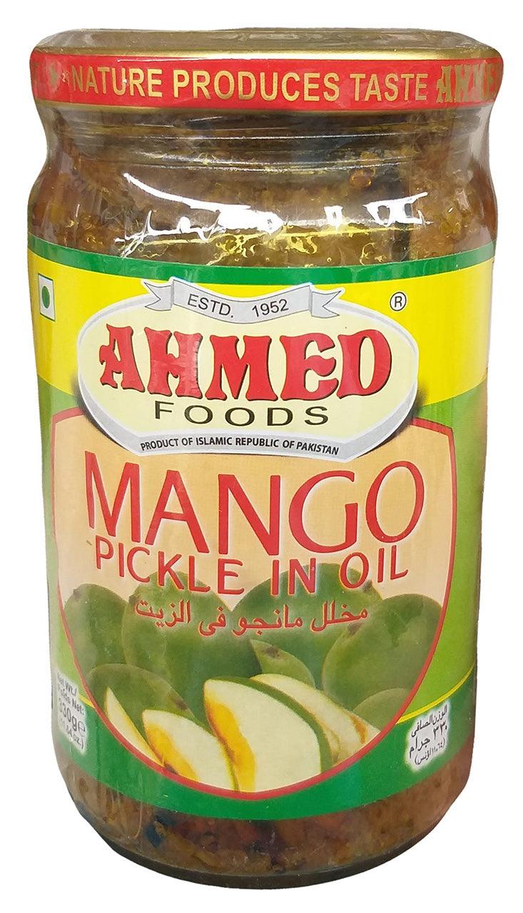 Ahmed Foods - Mango Pickle in Oil, 11.64 Ounces, (1 Jar) - Mighty Depot