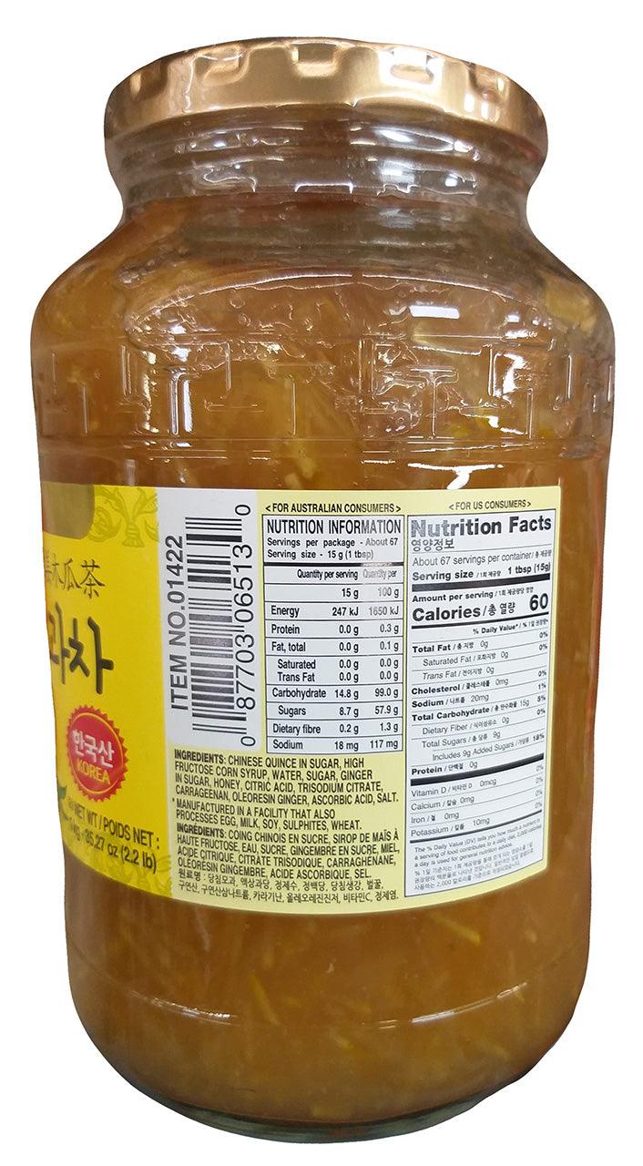 Surasang - Chinese Quince Tea with Honey, 2.2 Pounds, (1 Jar) - Mighty Depot