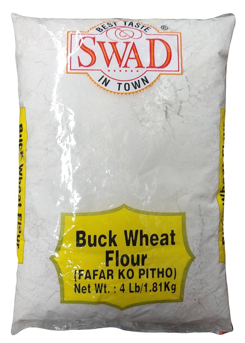 Swad - Buckwheat Flour, 4 Pounds, (1 Bag) - Mighty Depot