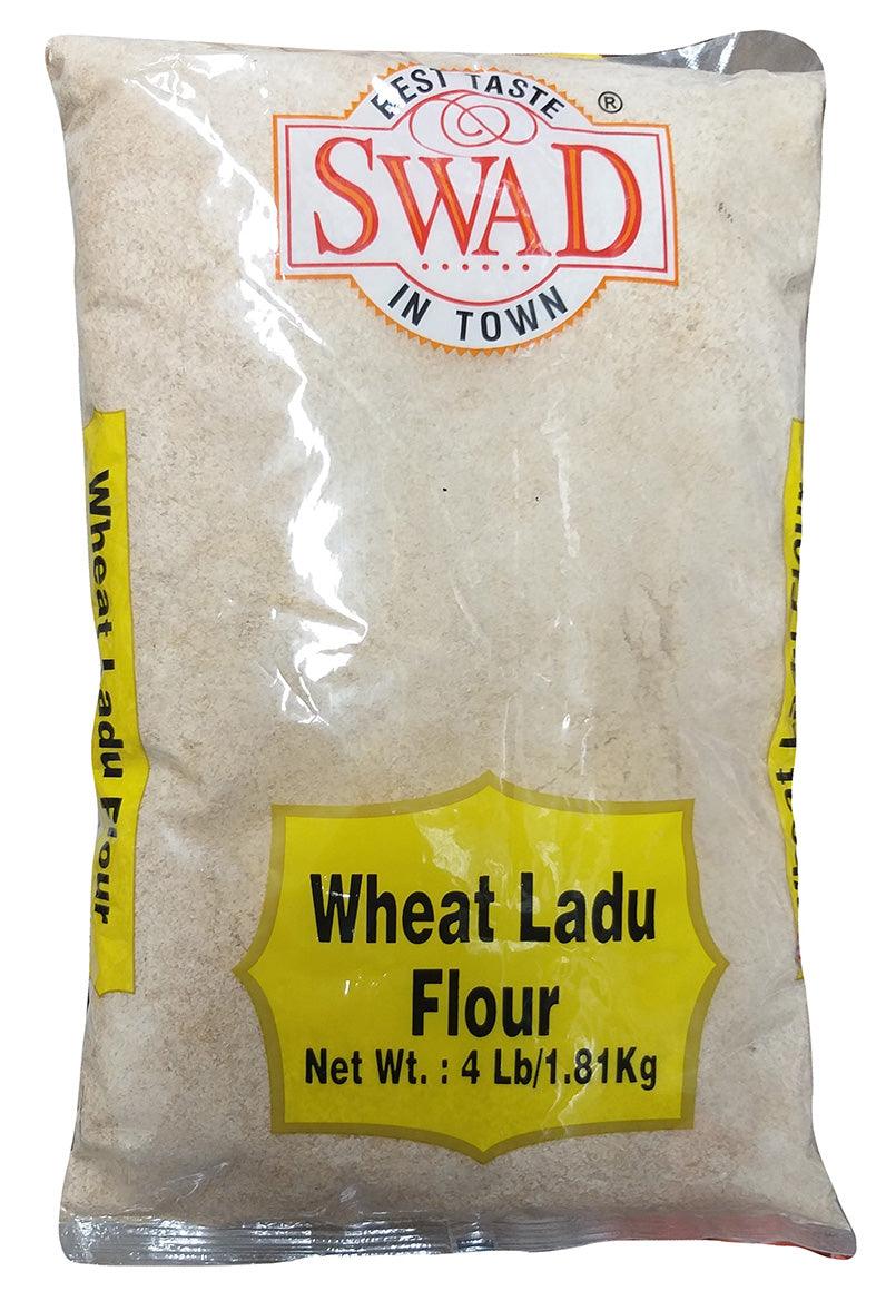 Swad - Wheat Ladu Besa Flour, 4 Pounds, (1 Bag) - Mighty Depot