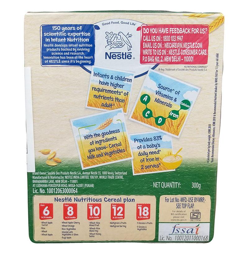 Nestle - Cerelac Baby Cereal with Milk (Multigrain Dal Veg), 10.58 Ounces, (1 Box) - Mighty Depot