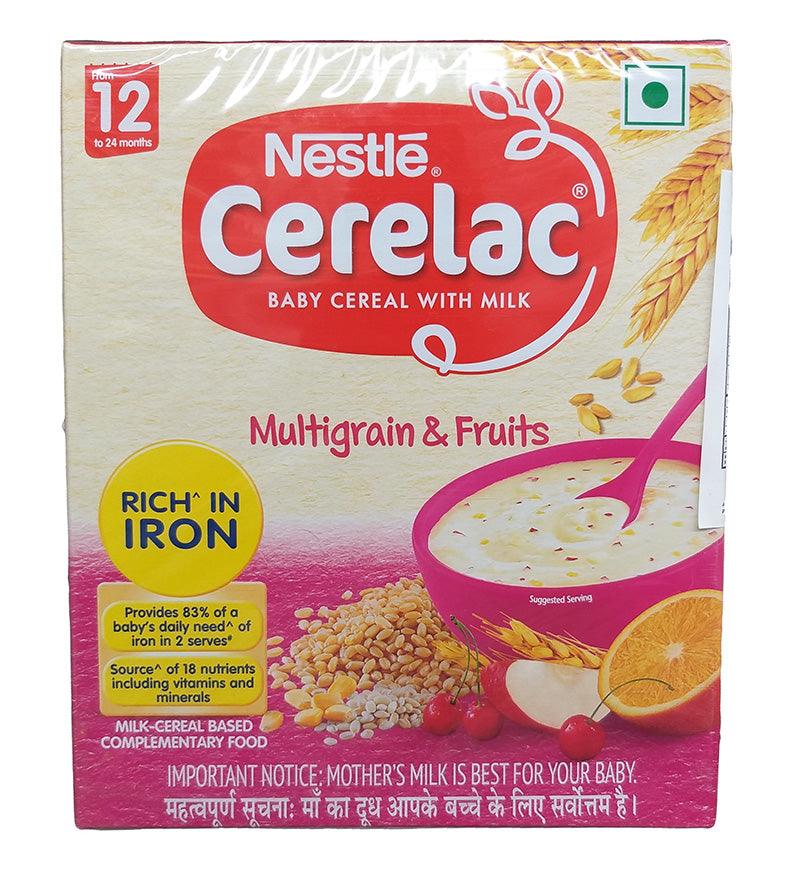 Nestle - Cerelac Baby Cereal with Milk (Multigrain and Fruits), 10.58 Ounces, (1 Box) - Mighty Depot