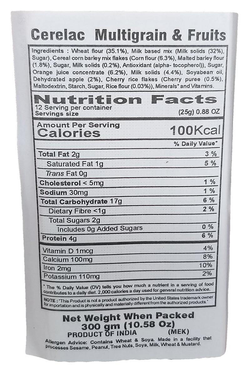 Nestle - Cerelac Baby Cereal with Milk (Multigrain and Fruits), 10.58 Ounces, (1 Box) - Mighty Depot