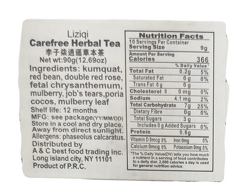 Liziqi - Carefree Herbal Tea, 12.69 Ounces, (1 Box) - Mighty Depot