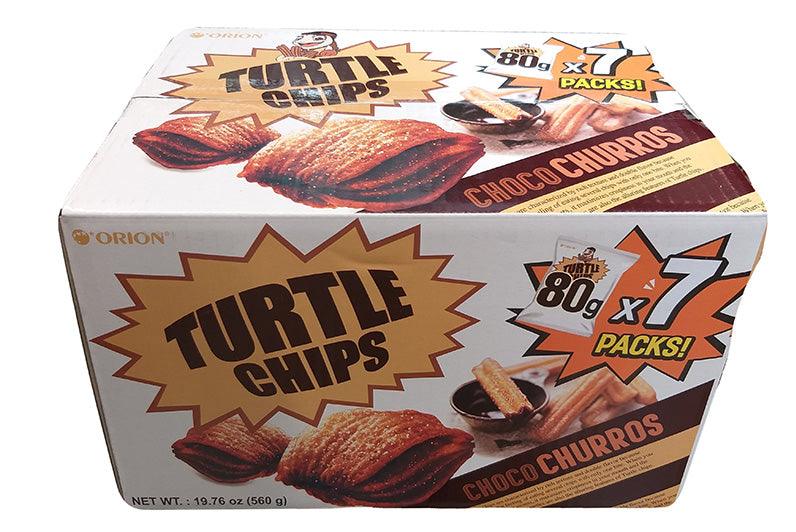 Orion Turtle Chips Choco Churros, Gift Box, 7 bags - Mighty Depot