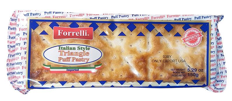Forrelli - Italian Style Triangle Puff Pastry, 5.29 Ounces, (1 Pack) - Mighty Depot