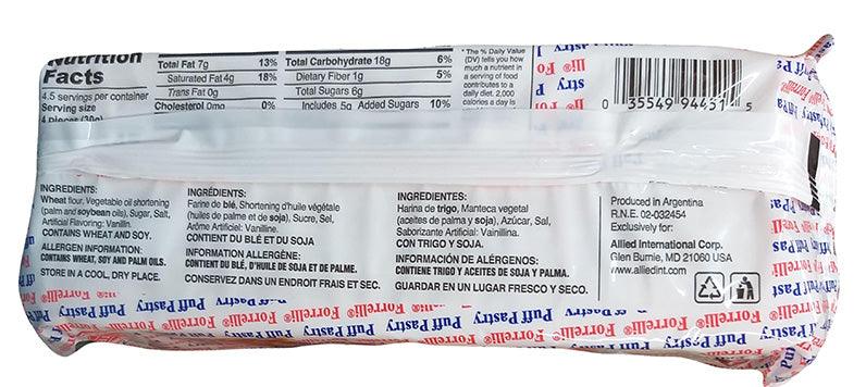 Forrelli - Italian Style Triangle Puff Pastry, 5.29 Ounces, (1 Pack) - Mighty Depot