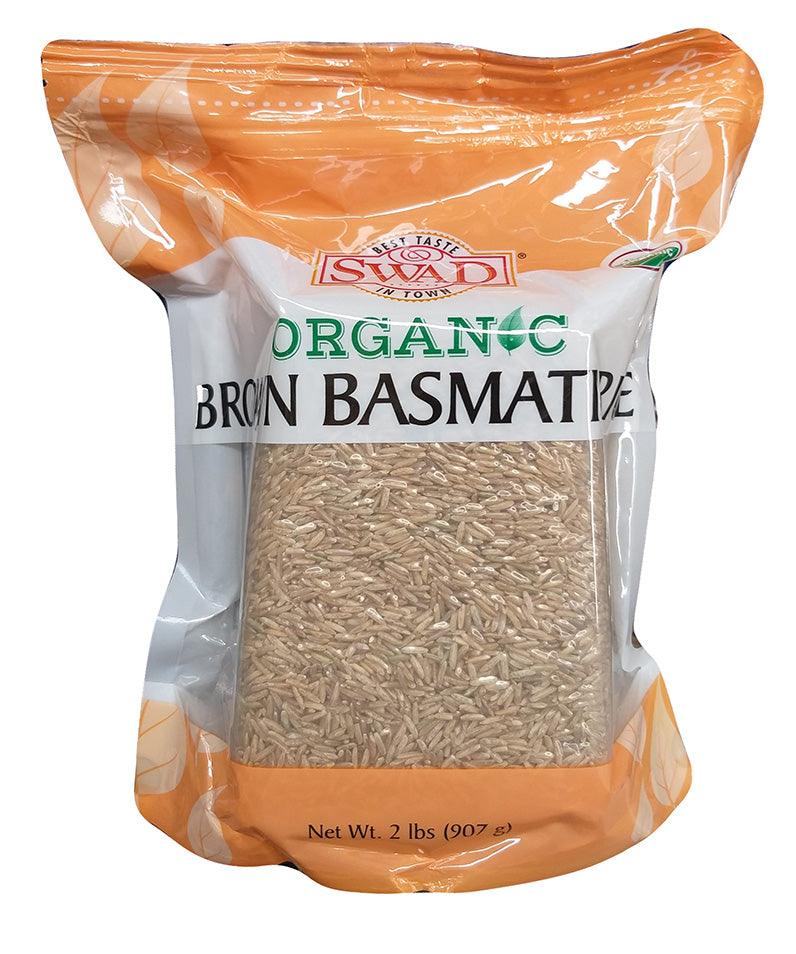 Swad - Brown Basmati Rice, 2 Pounds (1 Bag) - Mighty Depot