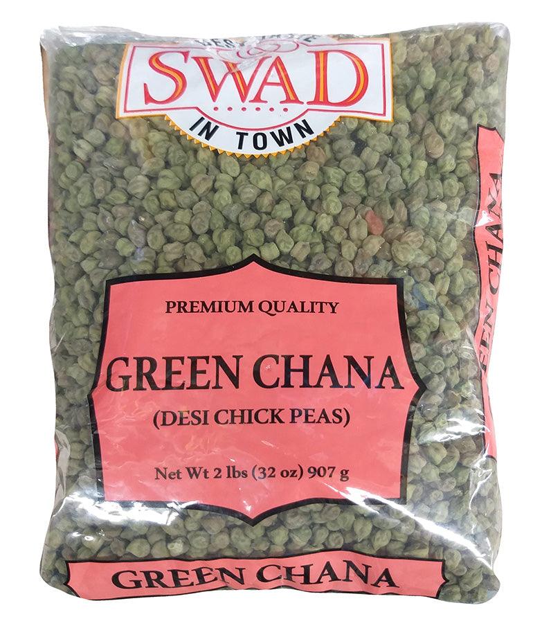 Swad - Green Chana, 2 Pounds (1 Bag) - Mighty Depot