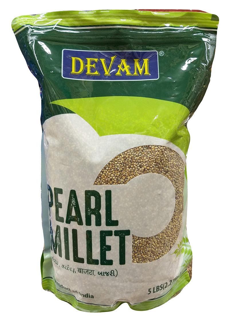 Devam - Pearl Millet, 5 Pounds (1 Bag) - Mighty Depot
