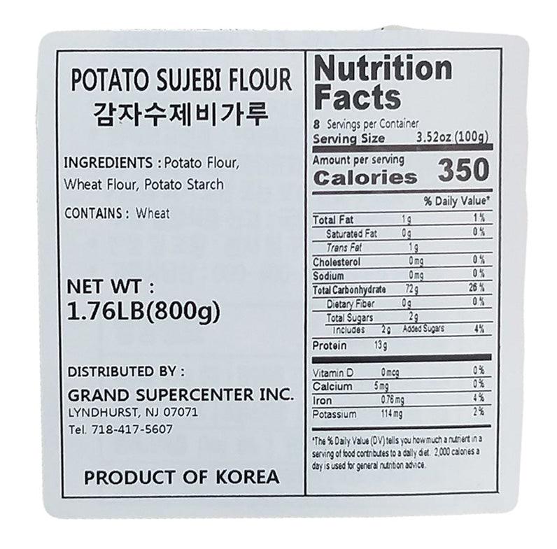 Gangwondo - Potato Sujebi Flour, 1.76 Pounds (1 Bag) - Mighty Depot