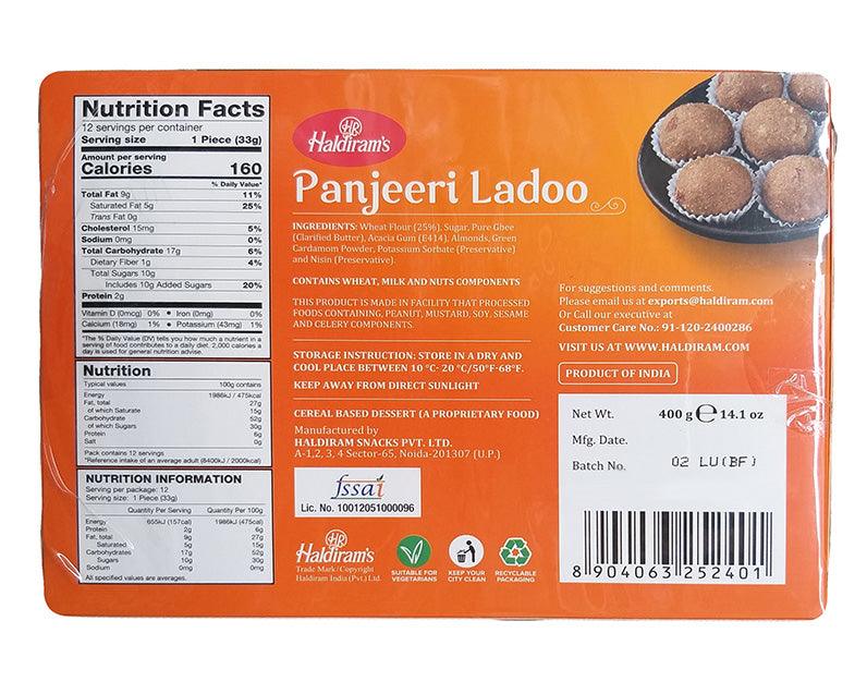 Haldiram's -Panjeeri Ladoo, 14.1 Ounces (1 Box) - Mighty Depot