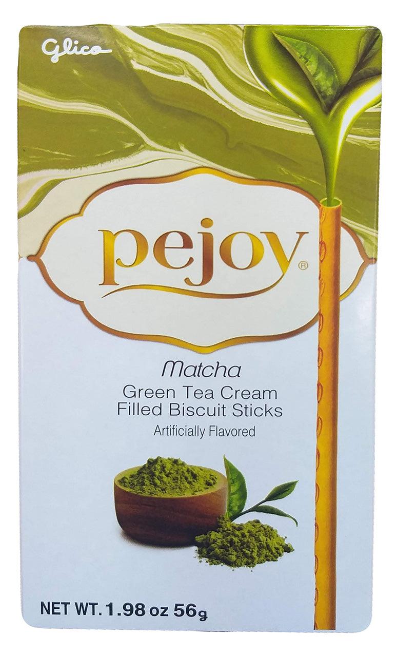 Glico - Green Tea Cream Filled Biscuit Sticks, 1.98 Ounces (1 Box) - Mighty Depot