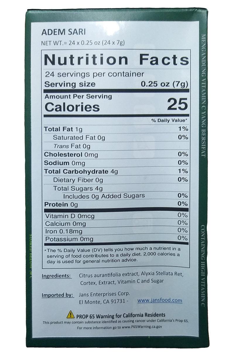 Sensacools - Adem Sari, 5.92 Ounces (1 Box) - Mighty Depot