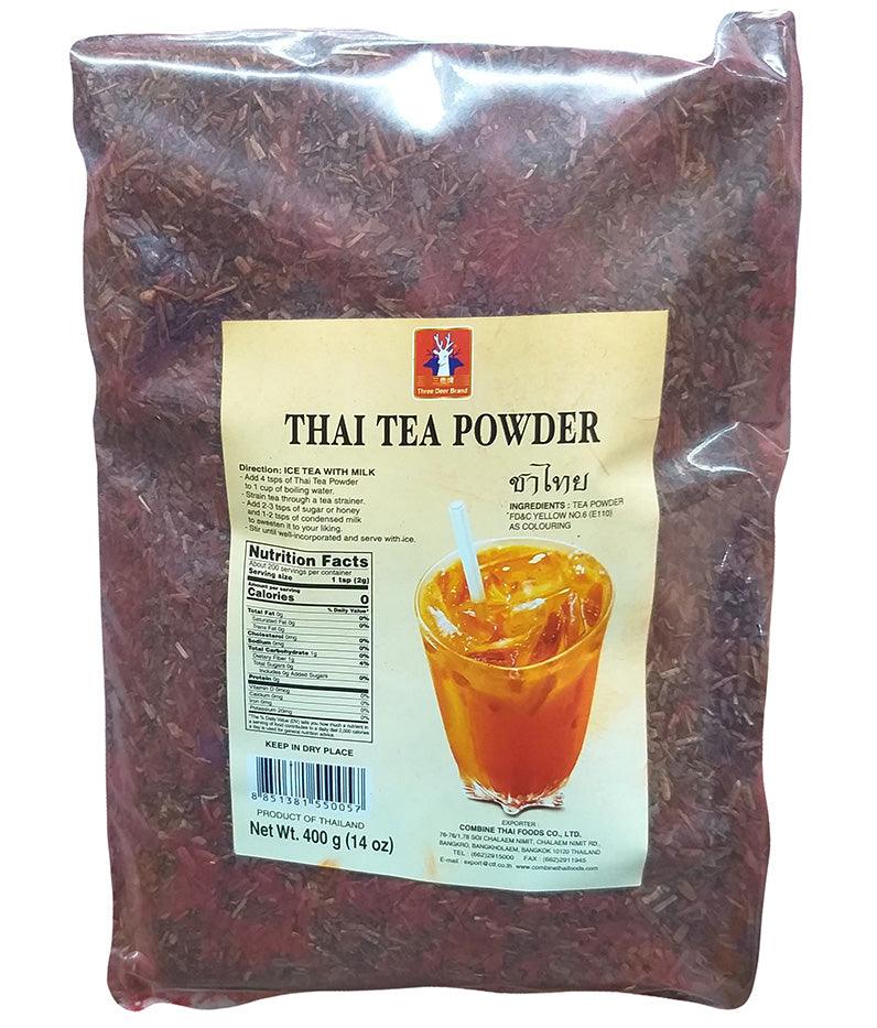 Three Deer Brand - Thai Tea Powder, 14 Ounces (1 Bag) - Mighty Depot