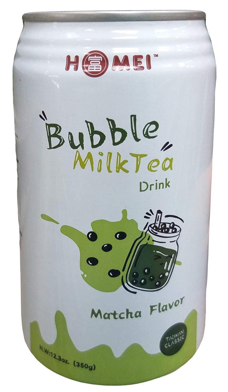 Homei - Bubble Milk Tea Drink (Matcha), 12.3 Ounces (6 Cans) - Mighty Depot