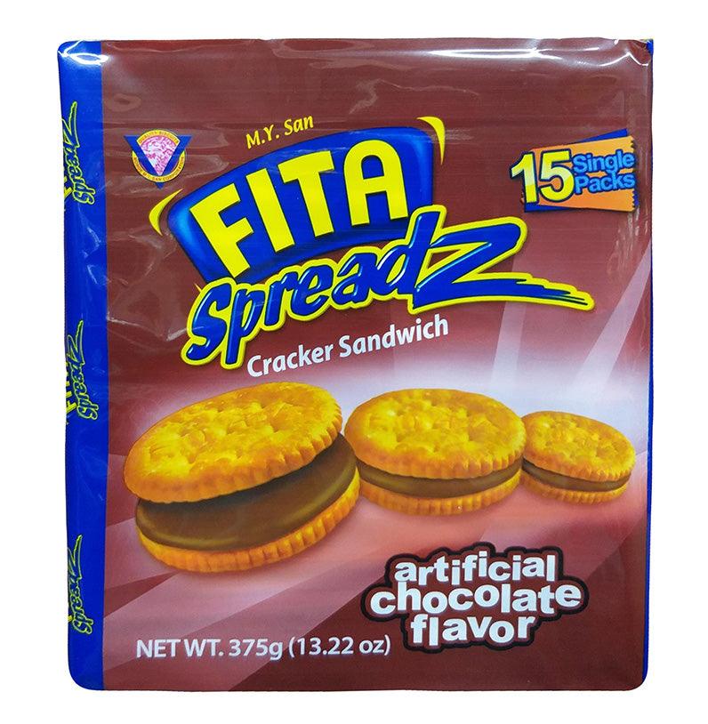 M.Y. San - Fita Spreadz Cracker Sandwich (Chocolate), 13.22 Ounces (1 Pack) - Mighty Depot