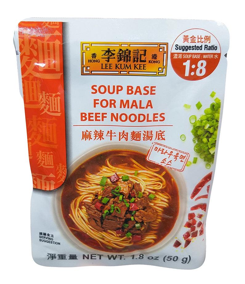 Lee Kum Kee - Soup Base for Mala Beef Noodles, 1.8 Ounces (1 Pouch) - Mighty Depot