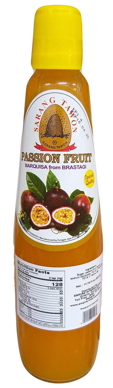Sarang Tawon - Passion Fruit Sauce, 1.1 Pounds (1 Bottle) - Mighty Depot