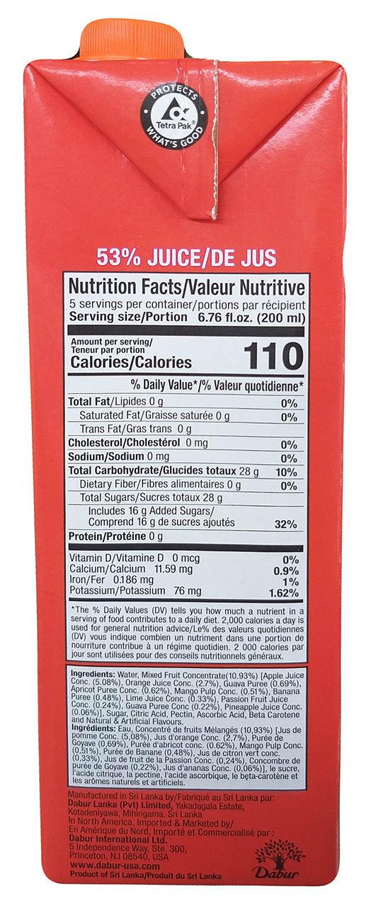 Dabur - Real Mixed Fruit Juice, 2.11 Pounds (1 Carton) - Mighty Depot
