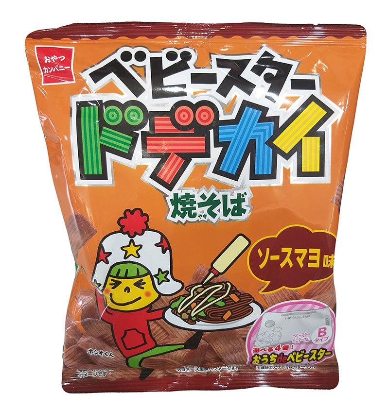 Oyatsu - Baby Star Dodekai (Takisoba Sauce Mayo), 2.36 Ounces (1 Bag) - Mighty Depot