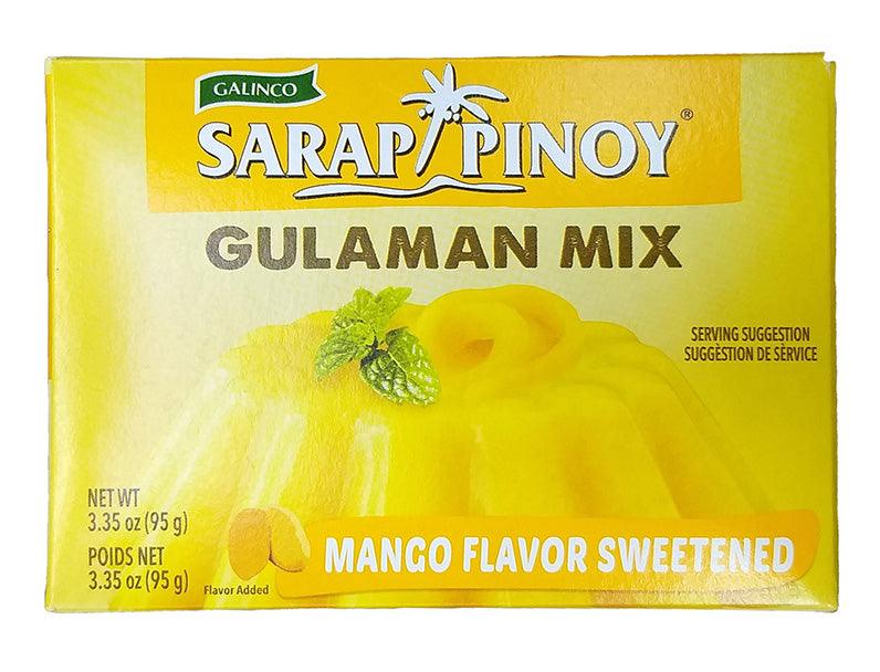 Galinco - Sarap Pinoy Gulaman Mix (Sweetened Mango), 3.35 Ounces (1 Box) - Mighty Depot