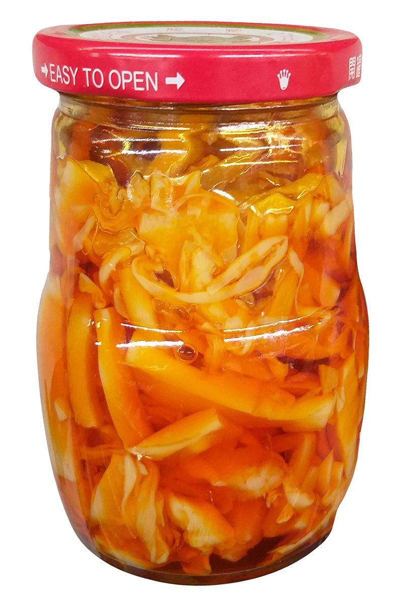 Golden Buffalo - Bamboo Shoots in Chili Oil, 13 Ounces (1 Jar) - Mighty Depot