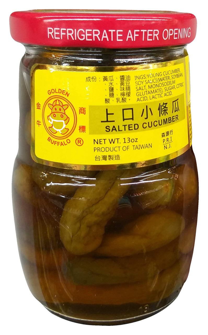 Golden Buffalo - Salted Cucumber, 13 Ounces (1 Jar) - Mighty Depot