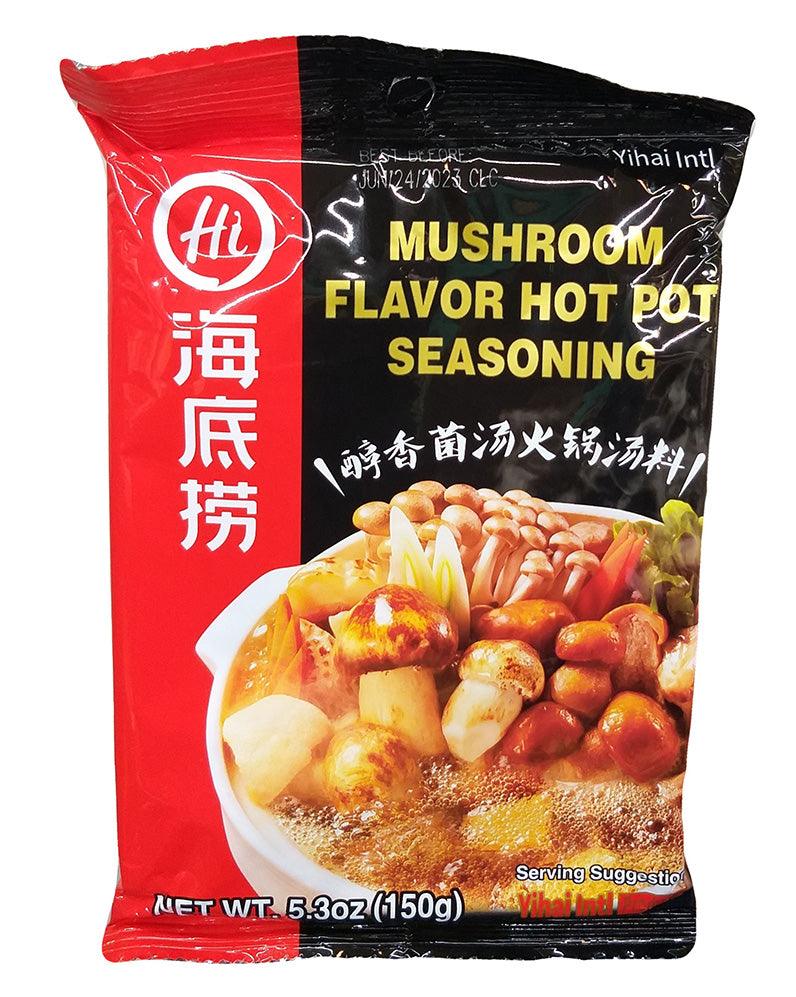Hai Di Lao - Hot Pot Seasoning (Mushroom Flavor), 5.3 Ounces (1 Pouch) - Mighty Depot