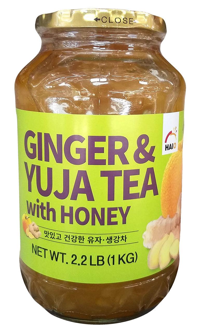 Haio - Ginger and Yuja Tea with Honey, 2.2 Pounds (1 Jar) - Mighty Depot