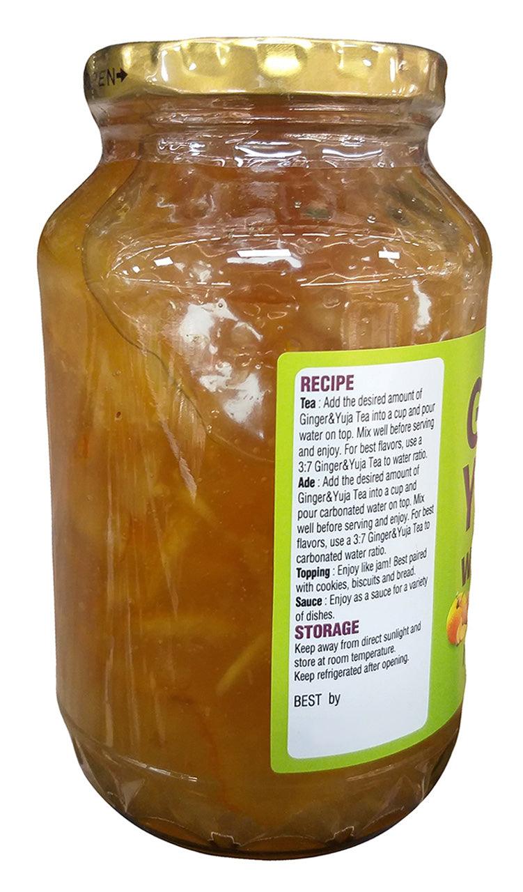 Haio - Ginger and Yuja Tea with Honey, 2.2 Pounds (1 Jar) - Mighty Depot