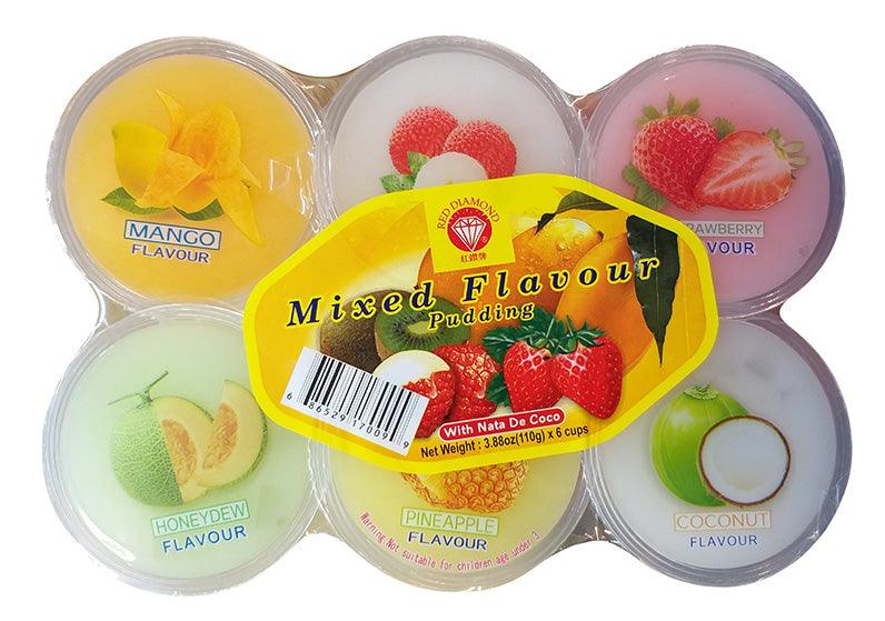 Red Diamond - Mixed Flavor Pudding, 3.88 Ounces (1 Pack) - Mighty Depot