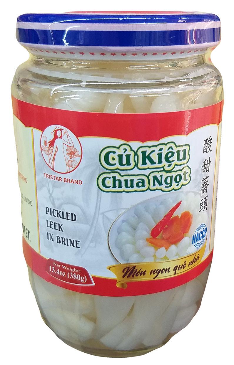 Tristar Brand - Pickled Leek in Brine, 13.4 Ounces (1 Jar) - Mighty Depot